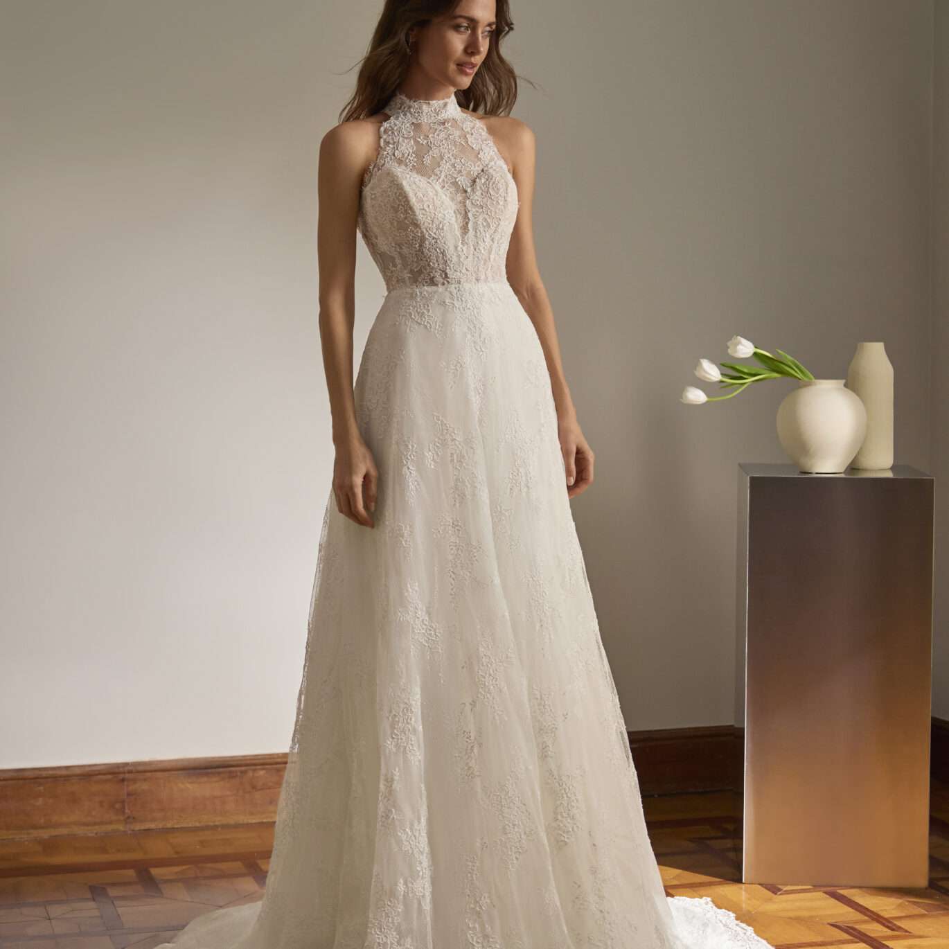 Νύφη που φοράει το San Patrick Taimi dress
