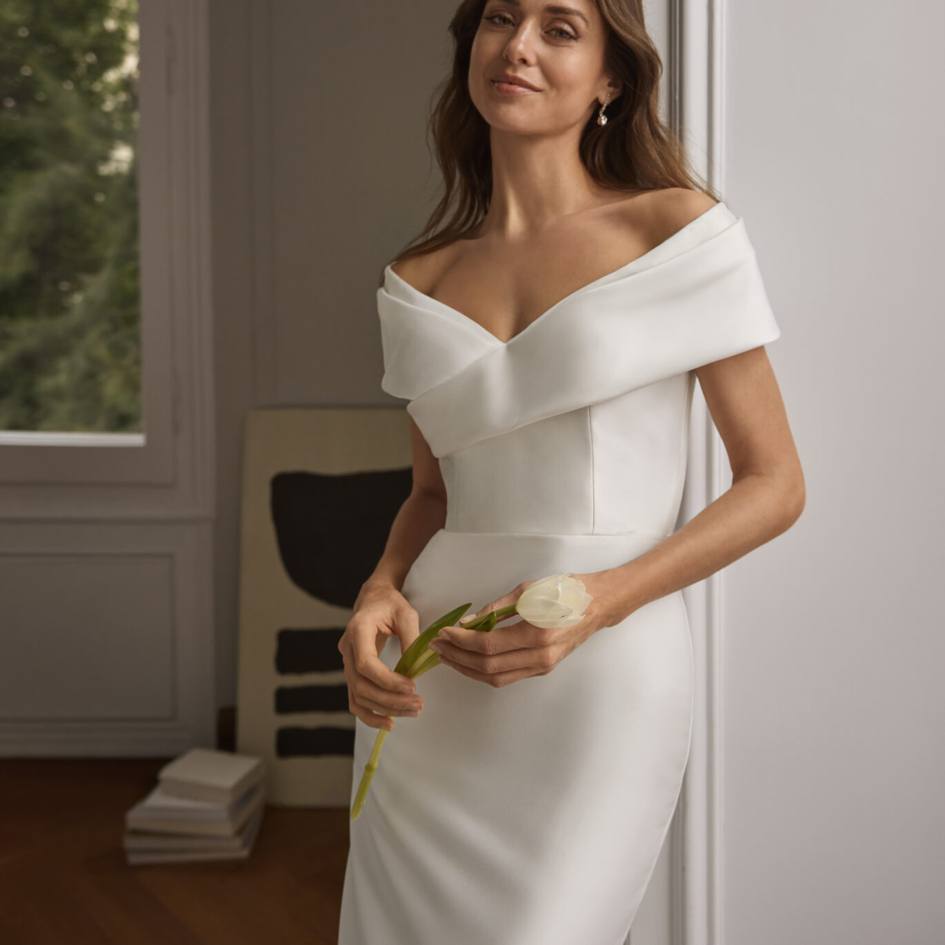 Νύφη που φοράει το San Patrick Wincia dress